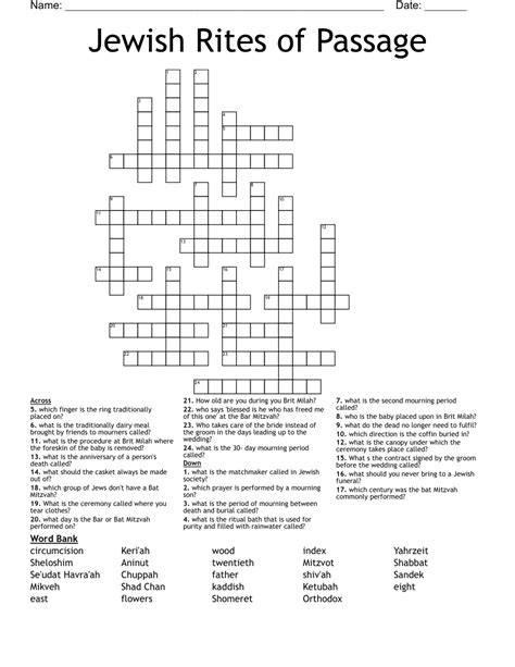 passage of rite nyt crossword|Passage of rite NYT Crossword .